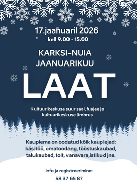 Laat kultuurikeskuse suures saalis ja fuajees